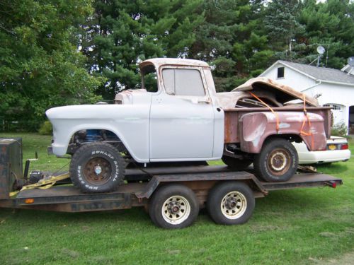 1957 chevy pickup original napco 4wd short box step side pickup