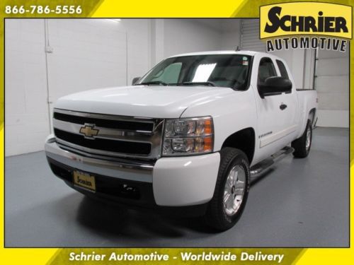 07 chevy silverado 1500 lt extended cab white 4x4 z71 off road package bed liner