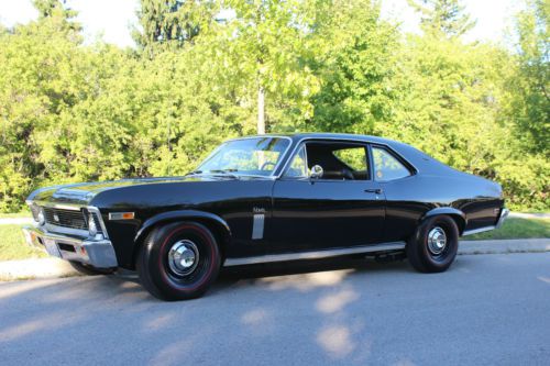 1969 chevy nova ss black on black (documented)