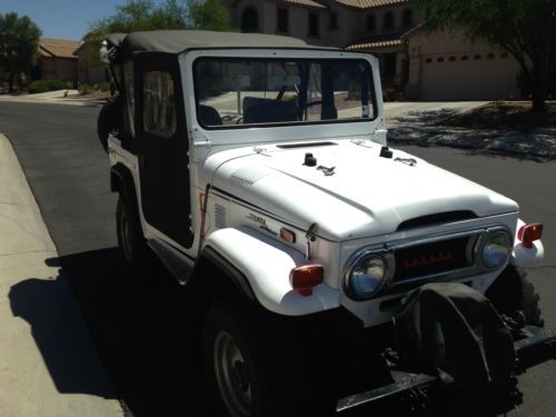 1973 toyota land cruiser fj40 65k original miles white california / arizona car