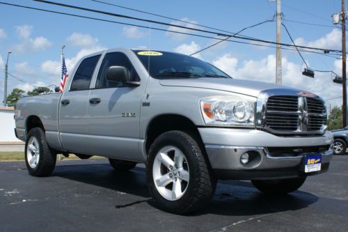 4x4 hemi ram 1500 quad cab slt bedliner nitto tires 20&#039;s automatic certified