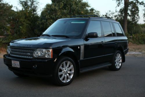 !!!no reserve!!! 2006 range rover supercharged black low miles