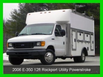 2006 ford e-350 12ft rockport enclosed utility 6.0l powerstroke diesel low miles