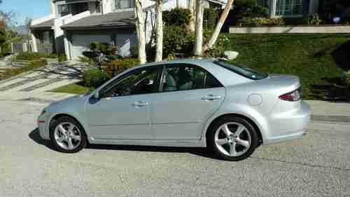 2007 Mazda-6 Grand Touring Silver Gray leather, moon roof, alloy wheels, 6 disc, US $8,995.00, image 2