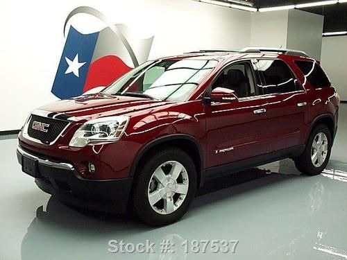 2008 gmc acadia slt htd seats dual sunroof hud dvd 54k texas direct auto