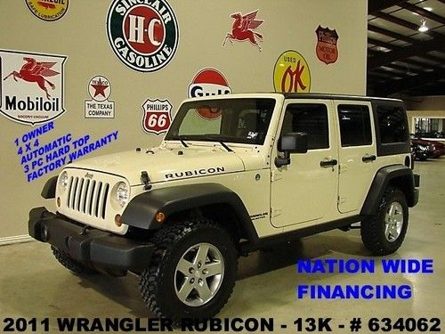 2011 unlimited rubicon 4x4,automatic,hard top,cloth,17in wheels,13k,we finance!!