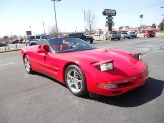 Red 2001 chevrolet corvette convertible 57k miles-loaded-adaptive ride control!!