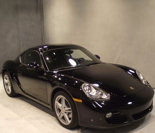 Crtfd 2011 11 porsche cayman coupe black/black 6spd 20k mi 1 owner clean carfax!