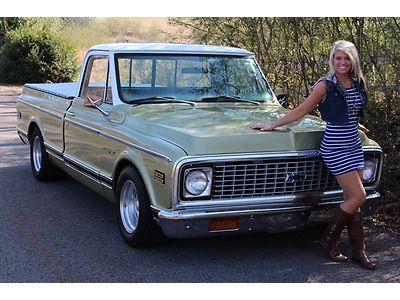 1971 chevy c10 pick up 350 auto 12 blt ps disc brakes good driver