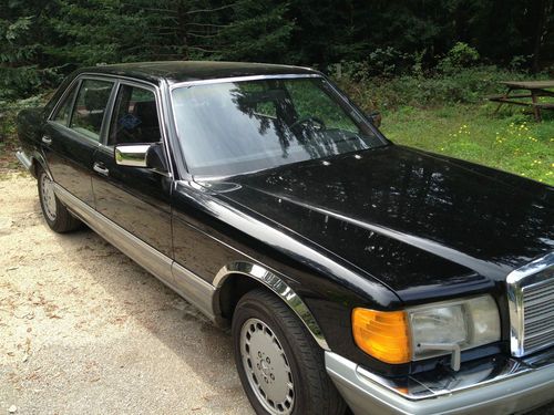 1987 mercedes-benz 300sdl luxury sedan black diesel 195k