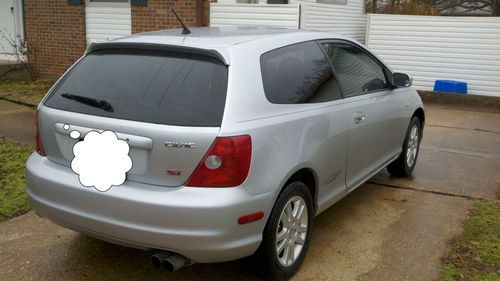 2002 honda civic si hatchback, silver, 82.4k miles, all stock, clean