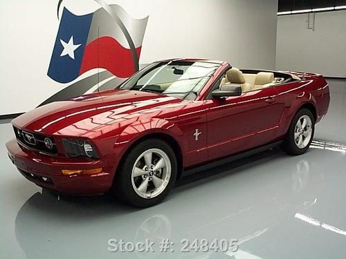 2007 ford mustang v6 prem convertible pony leather 54k texas direct auto