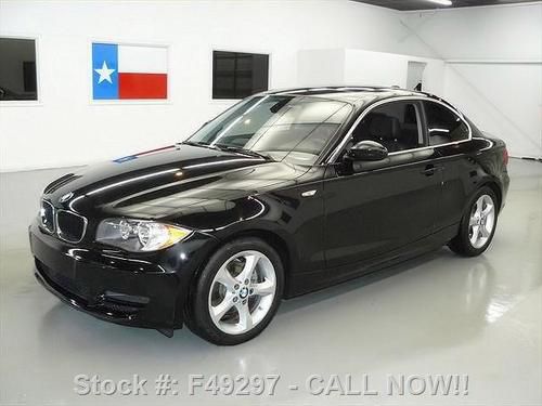 2009 bmw 128i coupe premium sunroof nav blk on blk 18k texas direct auto