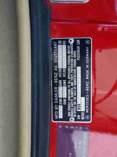 1987 MERCEDES BENZ 560SL Roadster, US $23,995.00, image 15