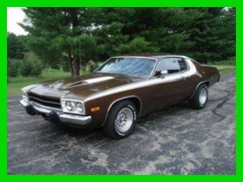 1973 plymouth road runner 4-speed manual original miles