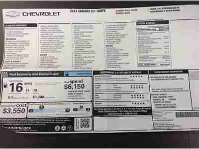 2013 Chevrolet Camaro 2dr Coupe ZL1 Supercharged, US $58,765.00, image 15