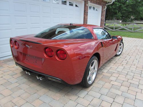 Corvette coupe orange/beige navigation-hud only 38k miles !!!