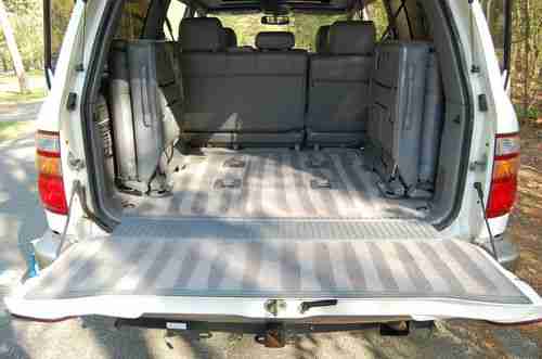 2001 TOYOTA LAND CRUISER SPORT SUV WHITE GRAY LEATHER 4X4 4WD SUNROOF REAR AIR, image 19