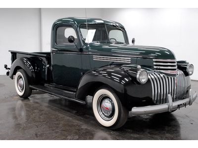 1946 chevrolet pickup 235ci incline 6cyl 5 speed manual bench seat check it out