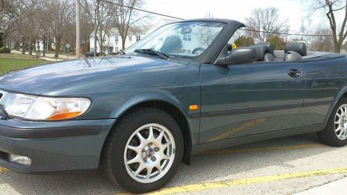 2000 saab 9-3 convertible--efi 4cyl turbo--5 speed--loaded--115k--excellent-nr