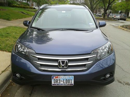 2012 honda cr-v ex-l - factory navigation, leather, moonroof, original tx owner