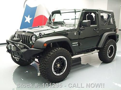 2012 jeep wrangler sport convertible 4x4 6-speed 10k mi texas direct auto