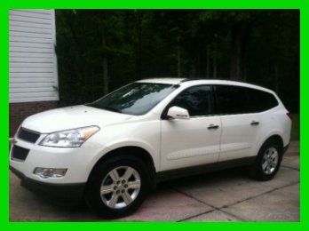 2012 chevy traverse lt 3.6l v6 24v suv seats 8 onstar cd white alarm automatic