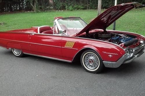 Classic ford thunderbird roadster convertible 8 cylinder auto 3k miles