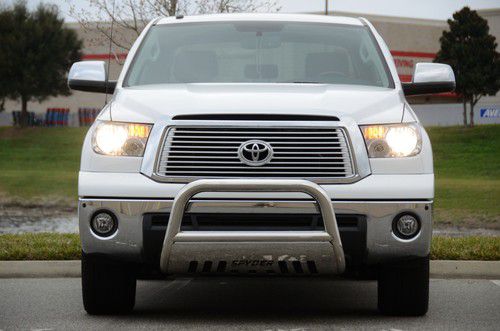 Toyota tundra platinum 2012 4x4 fully loaded white crewmax navigation