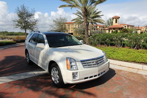 2008 cadillac srx premium luxury, 68k, panorama roof, navigation, pearl white v6