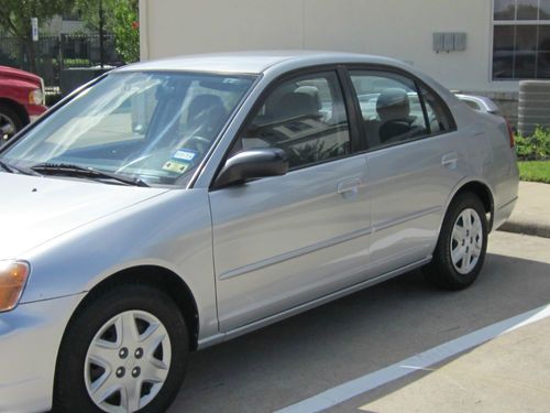 2003 honda civic lx sedan 4-door 1.7l,rear spoiler, remote engine start key!!