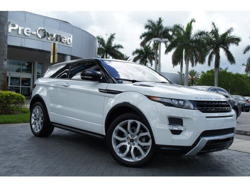 2012 land rover range rover evoque coupe dynamic premium,clean carfax,florida!!!