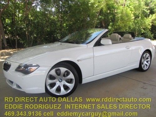 2007 bmw 650i  convertible automatic navigation 44k original miles sharp sharp!!