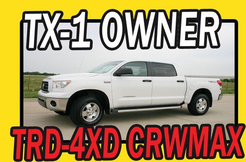 Texas 1 owner 4wd trd crewmax 4dr 5.7l v8 automatic trans loaded 4x4 leather $$$