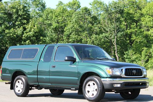 2002 toyota tacoma xtracab 2.4l 5-speed sr5 a/c matching cap carfax only 109k!