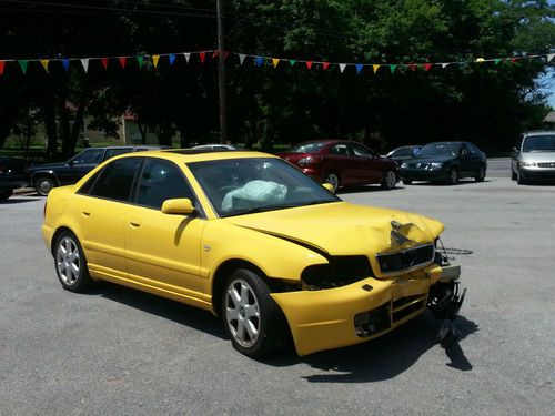 2001 audi s4 quattro twin turbo 6 speed manual clean title damaged repairable