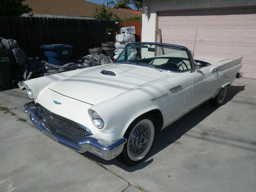 1957 ford thunderbird t-bird california car manual transmission no tops