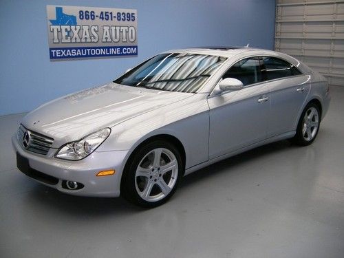 We finance!!!  2007 mercedes-benz cls550 auto roof nav air sus wood 11k mi 1 own