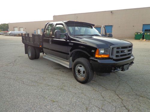 2001 ford f350 4x4 -v10-rack body dually--