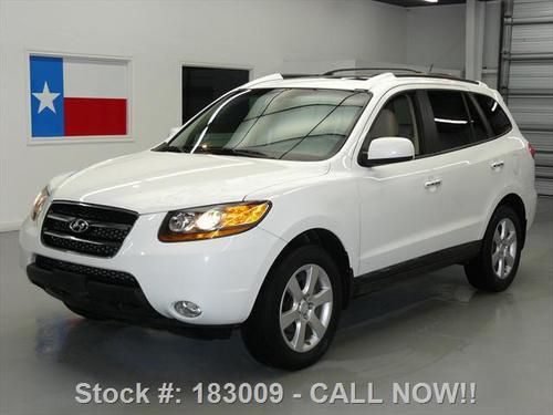 2008 hyundai santa fe ltd sunroof nav htd leather 52k texas direct auto