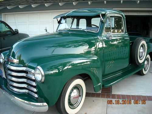 1951 chevrolet "5" window pickup truck................super nice ca. truck.....