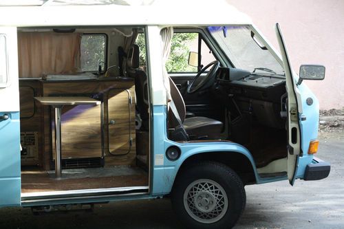 1983 VW Vanagon in excellent condition. Full pop-up. Rebuilt engine., image 7