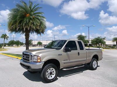 Ford f250 ext super cab 4x4 4wd lariat 7.3 liter powerstroke turbo diesel clean