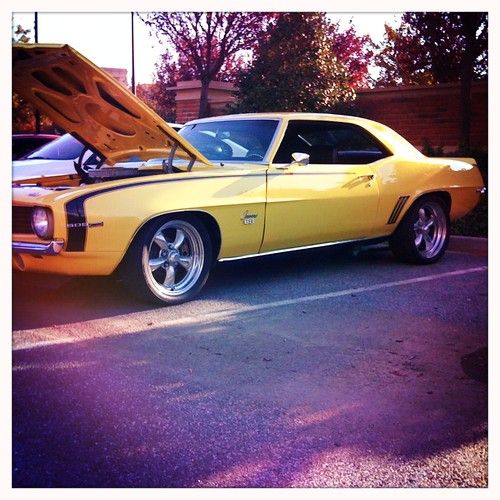 1969 chevy camaro ss daytona yellow restomod