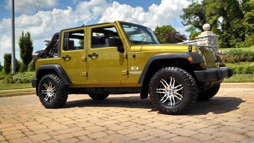 4 door jeep wrangler unlimited x lifted new rims tires lift $3k extra tinted top