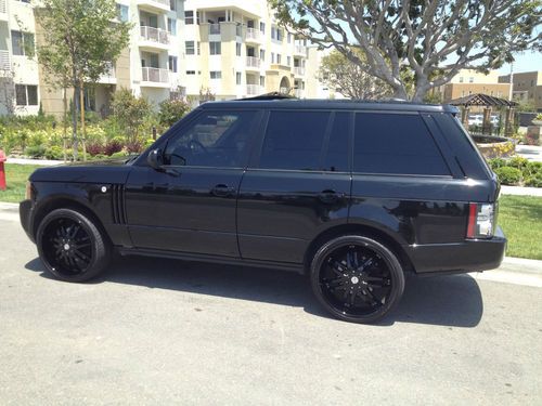 2010 land rover range rover hse lux only 23k miles black on black murdered out