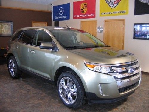 2013 ford edge limited fwd warranty heated leather 20's rear cam sony sync 2012