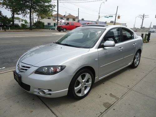 2005 mazda 3 s touring sedan 4-dr 2.3l 141k miles leather sunroof clean carfax!!