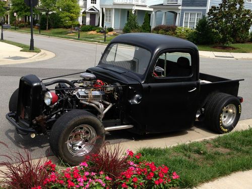 1951 ford f-100 shortbed custom pickup truck hotrod rat rod cruiser