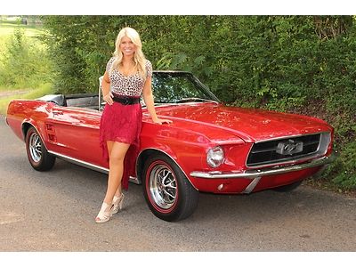 1967 ford mustang convertible v8 automatic power steering power top see video